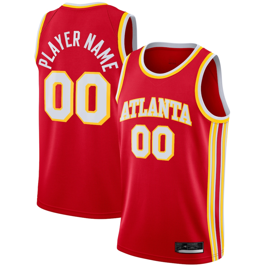 Johmsee Custom A.Hawks Red 2020-21 Swingman Jerseys - Icon Edition