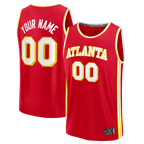 Johmsee Custom A.Hawks Red Fast Break Jerseys - Icon Edition