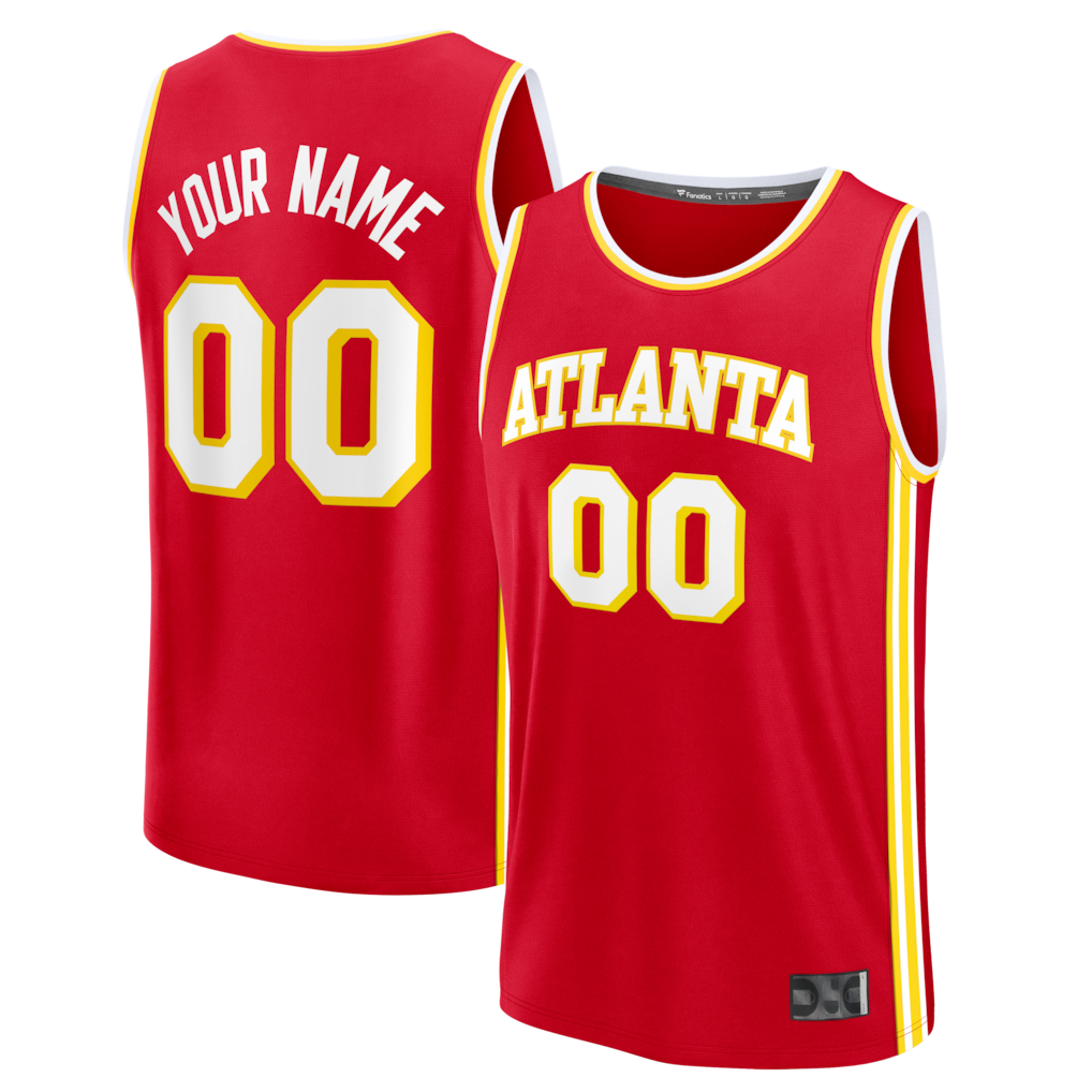 Johmsee Custom A.Hawks Red Fast Break Jerseys - Icon Edition