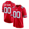 Johmsee Custom B.Bills Red Alternate Game Stitched Jerseys