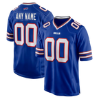 Johmsee Custom B.Bills Royal Royal Game Stitched Jerseys