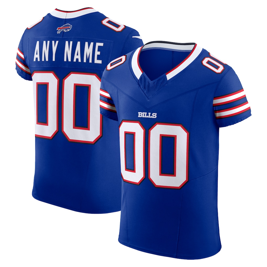 Johmsee Custom B.Bills Royal Vapor F.U.S.E. Elite Stitched Jerseys
