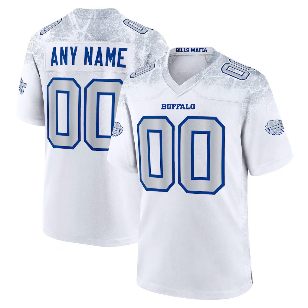Johmsee Custom B.Bills White 2025 Rivalries Collection Game Stitched Jerseys