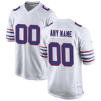 Johmsee Custom B.Bills White Alternate Game Stitched Jerseys
