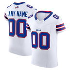 Johmsee Custom B.Bills White Vapor F.U.S.E. Elite Stitched Jerseys