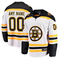 Johmsee Custom B.Bruins White Away Breakaway Stitched Jerseys