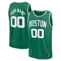Johmsee Custom B.Celtics Fanatics Kelly Green Fast Break Stitched Jerseys - Icon Edition