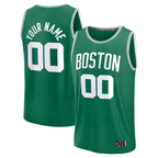 Johmsee Custom B.Celtics Fanatics Kelly Green Fast Break Stitched Jerseys - Icon Edition