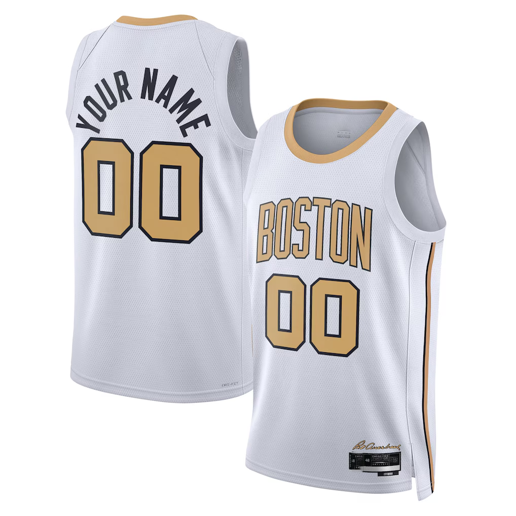 Johmsee Custom B.Celtics White 202526 City Edition Swingman Jerseys