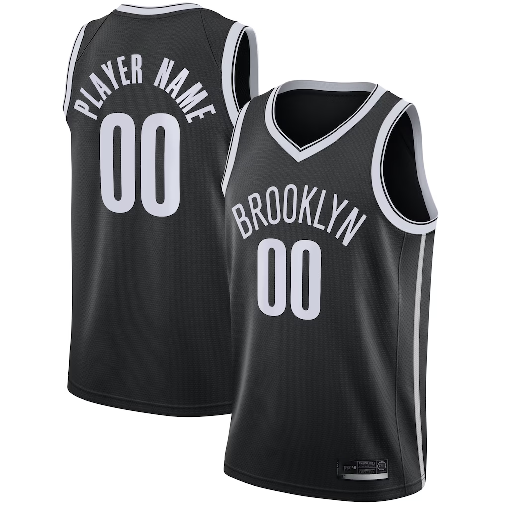 Johmsee Custom B.Nets Black 202021 Swingman Jerseys - Icon Edition