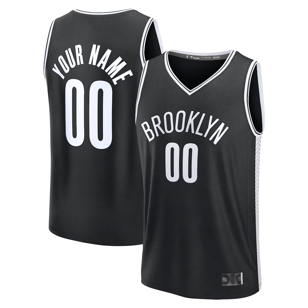 Johmsee Custom B.Nets Black Fast Break Jerseys - Icon Edition