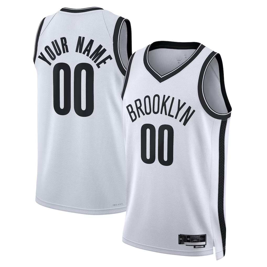 Johmsee Custom B.Nets White Swingman Jerseys - Association Edition