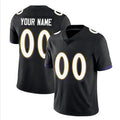 Johmsee Custom B.Ravens Black Replica Limited Game Stitched Jerseys