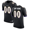 Johmsee Custom B.Ravens Black Speed Machine Elite Stitched Jerseys