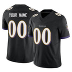 Johmsee Custom B.Ravens Black Vapor F.U.S.E. Limited Game Any Name & Numbers Stitched Jerseys