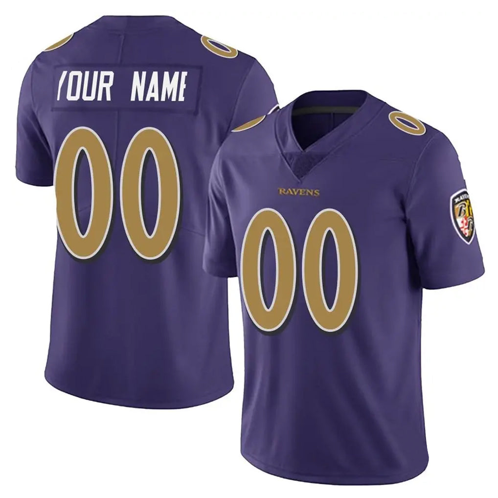 Johmsee Custom B.Ravens Purple Color Vapor Untouchable Limited Any Name & Numbers Stitched Jerseys
