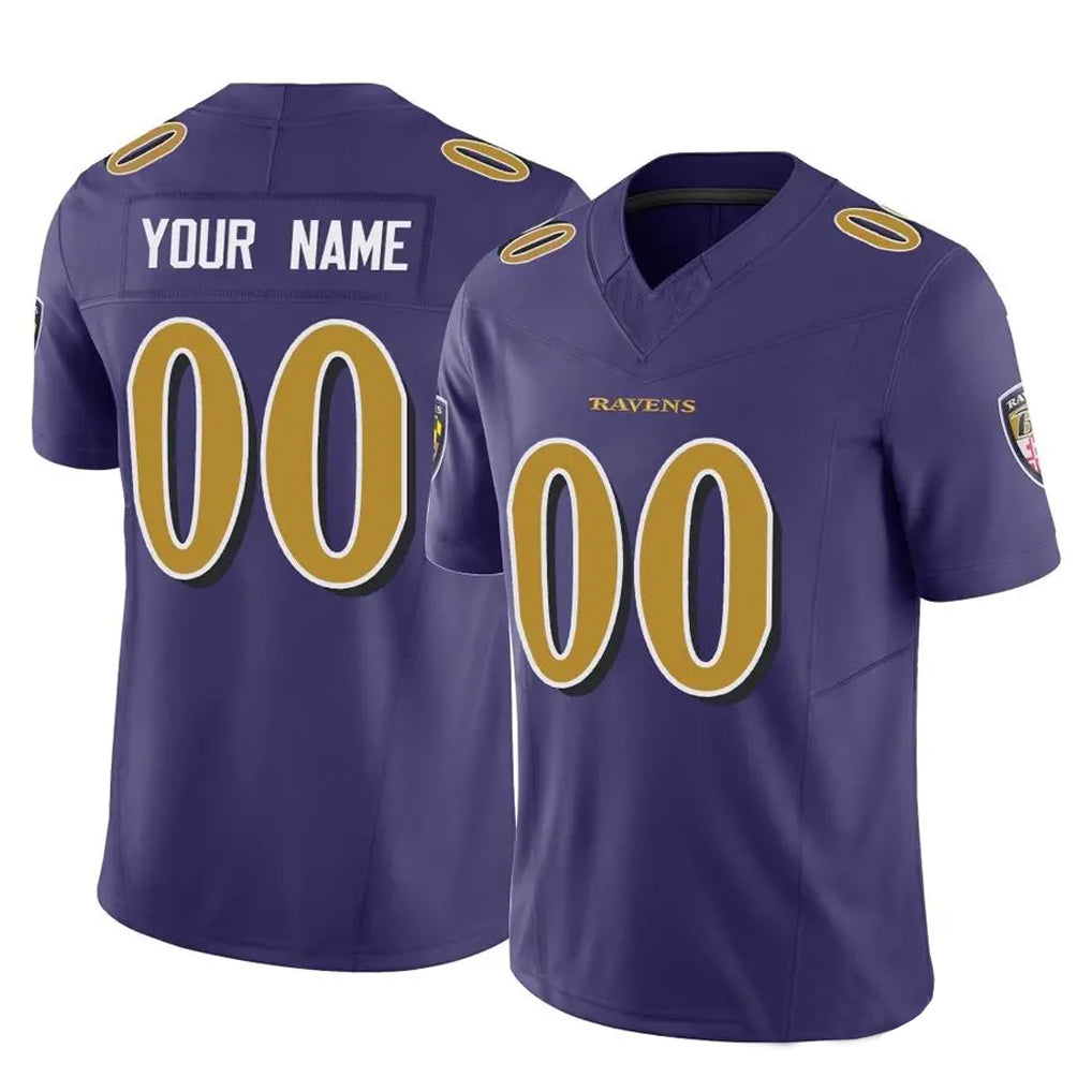 Johmsee Custom B.Ravens Purple Vapor F.U.S.E. Limited Game Any Name & Numbers Stitched Jerseys