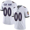 Johmsee Custom B.Ravens White Vapor F.U.S.E. Limited Stitched Jerseys