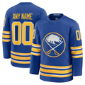 Johmsee Custom B.Sabres Royal Home Premium Stitched Jerseys