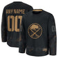 Custom B.Sabres Fanatics 2024 Military Appreciation Personalized Long Sleeve Practice Jersey - Black Stitched American Hockey Jerseys