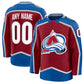 Custom C.Avalanche Fanatics Home Premium Jersey - Burgundy Stitched American Hockey Jerseys