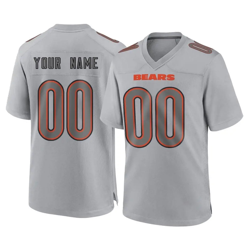 Johmsee Custom C.Bears Gray Atmosphere Fashion Game Any Name & Numbers Stitched Jerseys