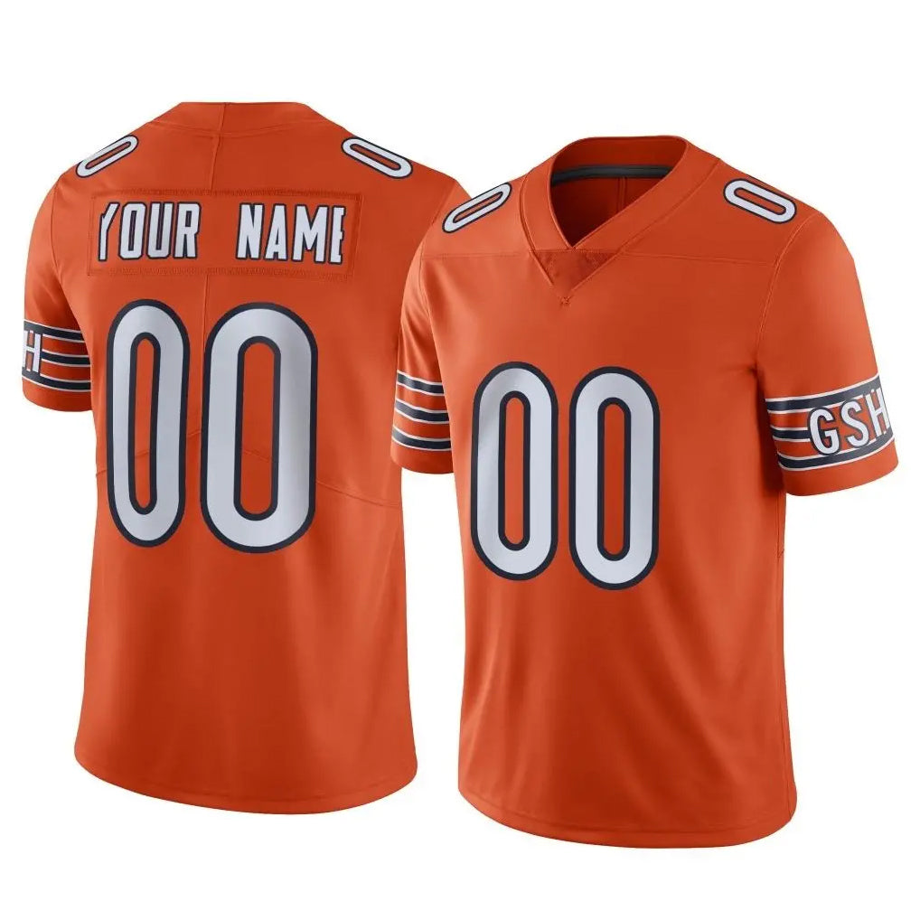 Johmsee Custom C.Bears Orange Alternate Vapor Limited Home Game Any Name & Numbers Stitched Jerseys