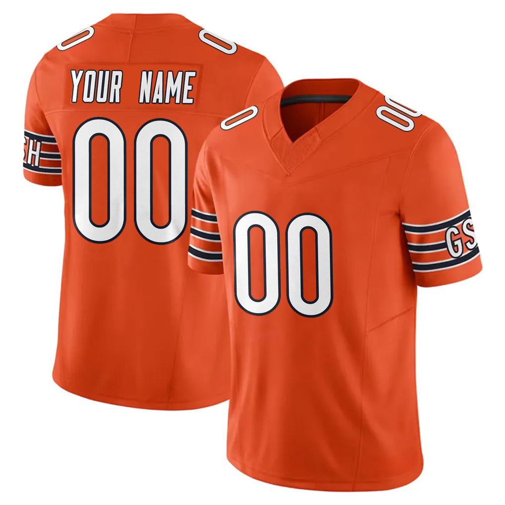 Johmsee Custom C.Bears Orange Vapor F.U.S.E. Limited Home Game Any Name & Numbers Stitched Jerseys