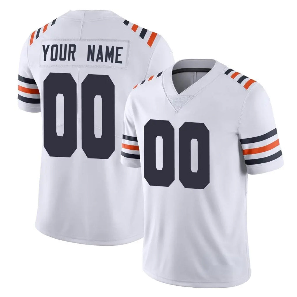 Johmsee Custom C.Bears White Classic Vapor Limited Home Game Any Name & Numbers Stitched Jerseys