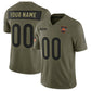Custom C.Bengals Active Player Olive 2025 F.U.S.E. Salute to Service Limited Football Stitched Jersey