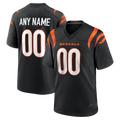 Johmsee Custom C.Bengals Black Game Stitched Jerseys
