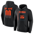 Johmsee Custom C.Bengals Black Home Field Pop Personalized Name & Number Hoodie Stitched Jerseys