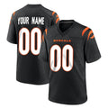 Johmsee Custom C.Bengals Black Home Game Any Name & Numbers Stitched Jerseys