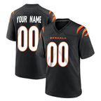 Johmsee Custom C.Bengals Black Home Game Any Name & Numbers Stitched Jerseys