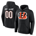Johmsee Custom C.Bengals Black Long Sleeve Hoodie Any Name & Numbers Stitched Jerseys