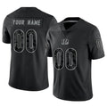 Johmsee Custom C.Bengals Black Reflective Limited Game Any Name & Numbers Stitched Jerseys