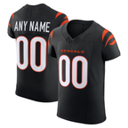 Johmsee Custom C.Bengals Black Team Vapor F.U.S.E. Elite Stitched Jerseys