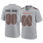 Johmsee Custom C.Bengals Gray Atmosphere Fashion Game Any Name & Numbers Stitched Jerseys