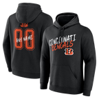 Johmsee Custom C.Bengals Gray Big & Tall Team Authentic Custom Hoodie Stitched Jerseys