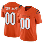 Johmsee Custom C.Bengals Orange Vapor F.U.S.E. Limited Home Game Any Name & Numbers Stitched Jerseys