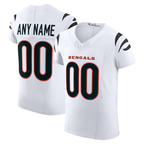 Johmsee Custom C.Bengals White Vapor F.U.S.E. Elite Stitched Jerseys
