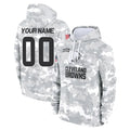 Johmsee Custom C.Browns Arctic Camo Salute to Service Hoodies Limited Any Name & Numbers Stitched Jerseys