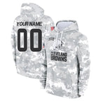Johmsee Custom C.Browns Arctic Camo Salute to Service Hoodies Limited Any Name & Numbers Stitched Jerseys