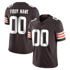 Johmsee Custom C.Browns Brown Color Vapor Untouchable Limited Home Game Any Name & Numbers Stitched Jerseys