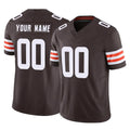 Johmsee Custom C.Browns Brown Vapor F.U.S.E. Limited Home Game Any Name & Numbers Stitched Jerseys