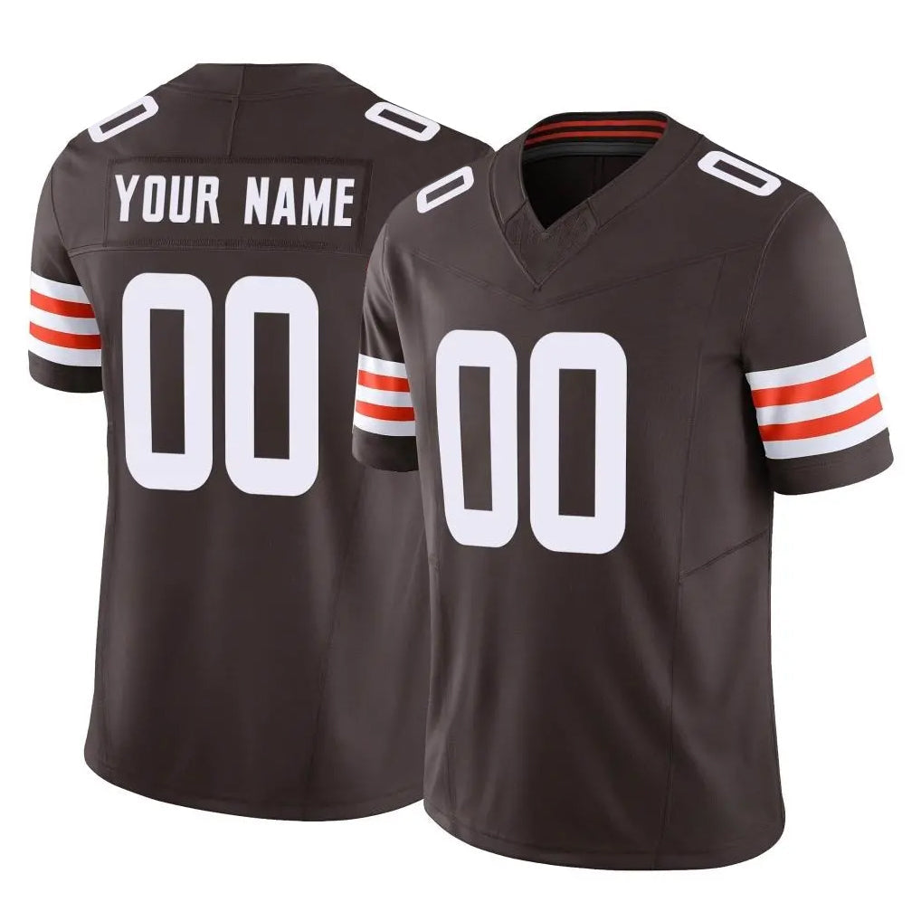 Johmsee Custom C.Browns Brown Vapor F.U.S.E. Limited Home Game Any Name & Numbers Stitched Jerseys