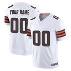 Johmsee Custom C.Browns White Vapor F.U.S.E. Limited Home Game Any Name & Numbers Stitched Jerseys