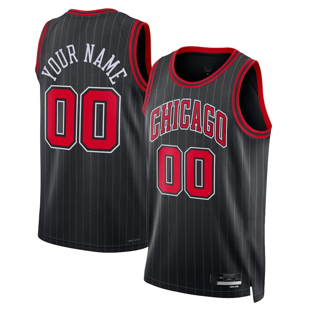 Johmsee Custom C.Bulls Black 2022-23 Swingman Jerseys - Statement Edition