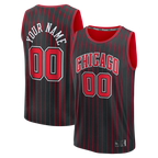 Johmsee Custom Chicago BullsC.Bulls Black Fast Break Jerseys - Icon Edition