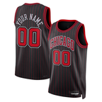 Johmsee Custom C.Bulls Black Swingman Jerseys - Statement Edition